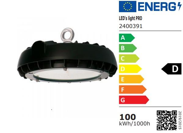 SHADA LED Highbay LED Hallen Pendelbeleuchtung 100W 14500lm 4000K IP65, EEC: D (2400391)